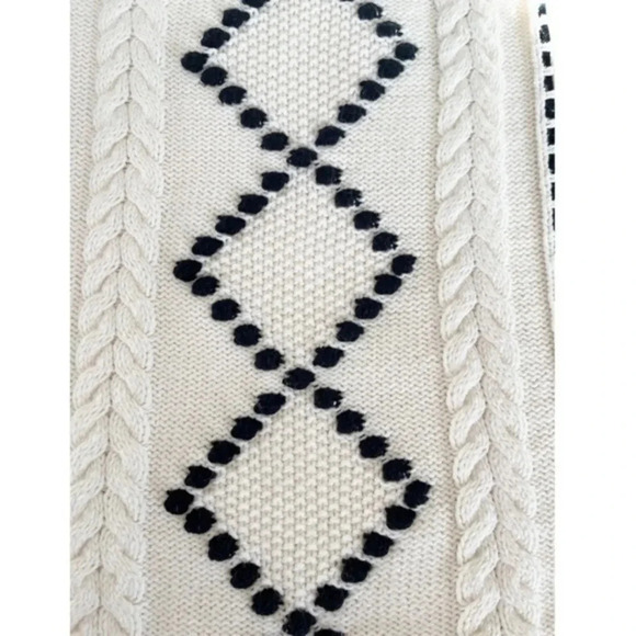 TALBOTS NWT Boatneck Cable Knit Velvet Ribbon PXL‎ - Picture 2 of 8